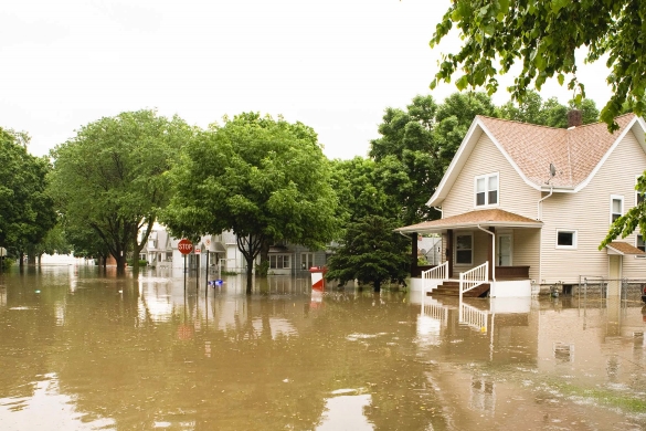 Flooded home