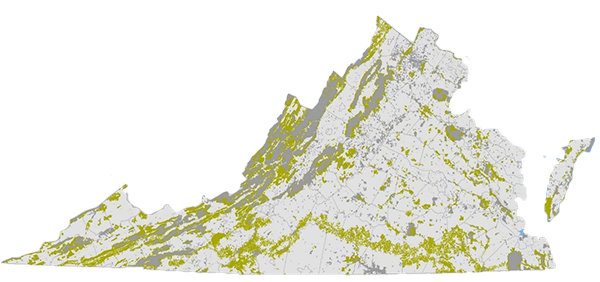 خريطة كونسيرف فيرجينيا