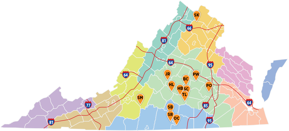 خريطة متنزهات التنزه الساحلية